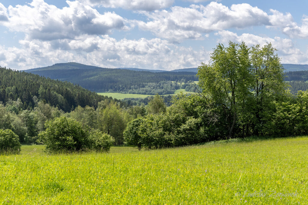 Řetenice a okolí - výhled na Šumavu