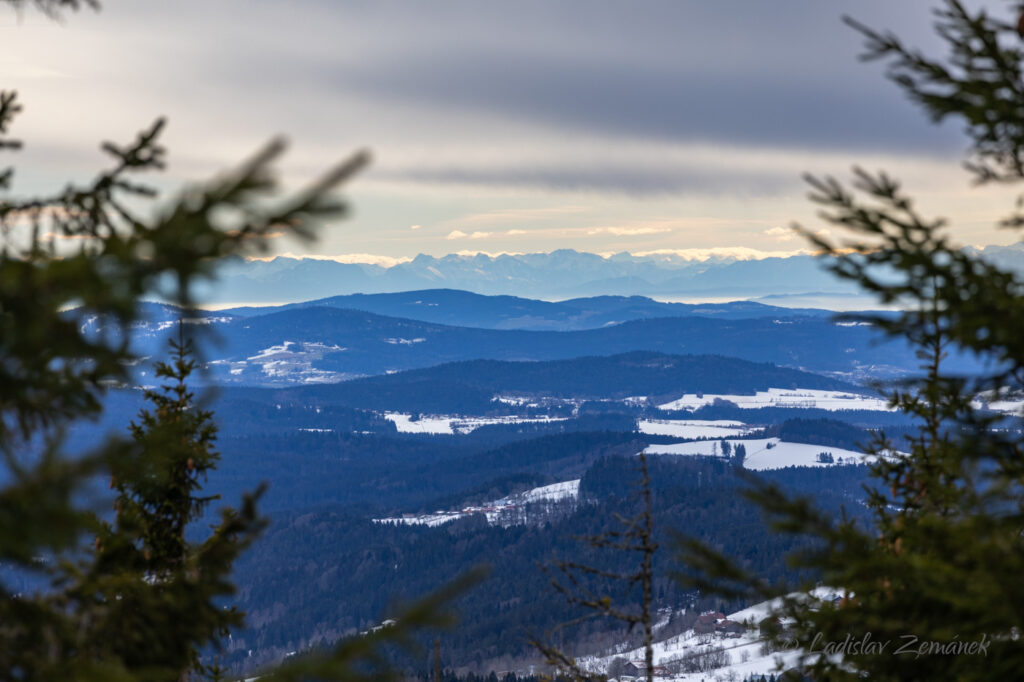 Siebensteinkopf - výhled na Alpy