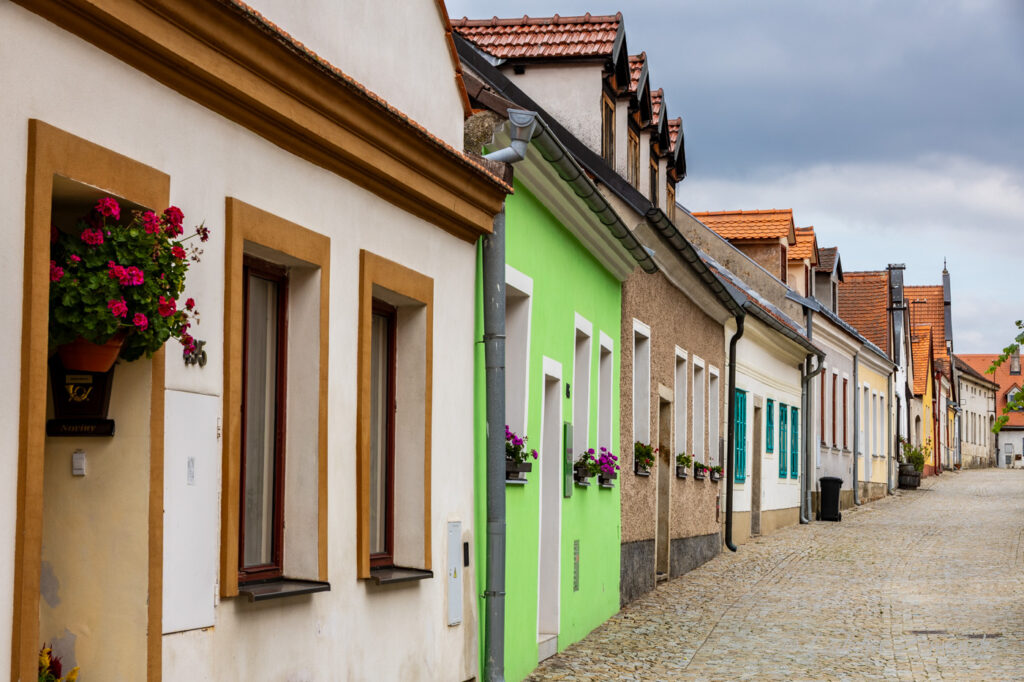 Slavonice - ulice Jana &Scaron;vermy