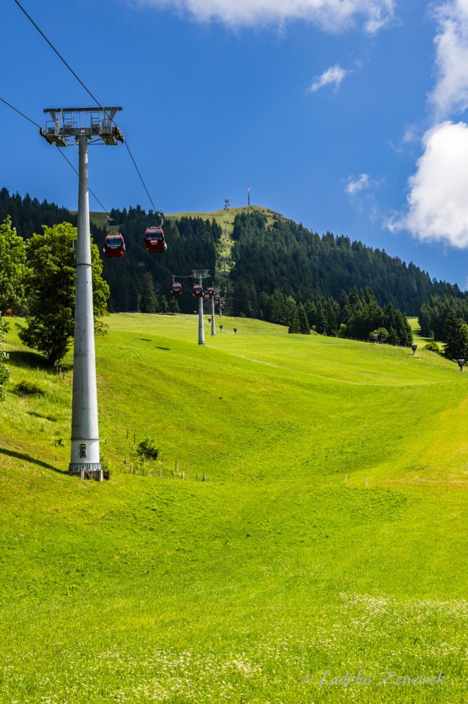 lanovka Salvenbahn a Hohe Salve - c&iacute;l v&yacute;letu