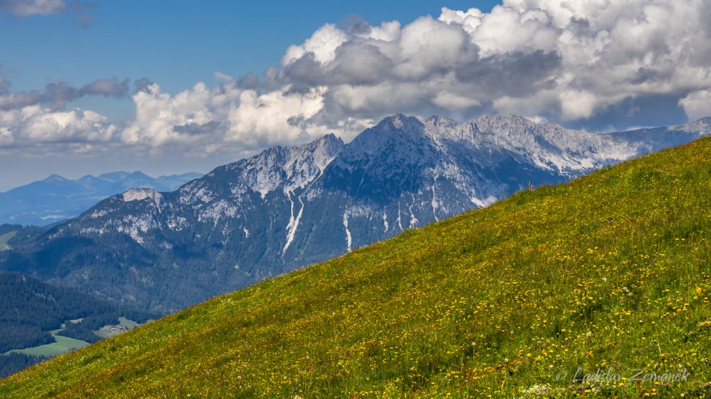 V&yacute;hled na masiv Wilder Kaiser