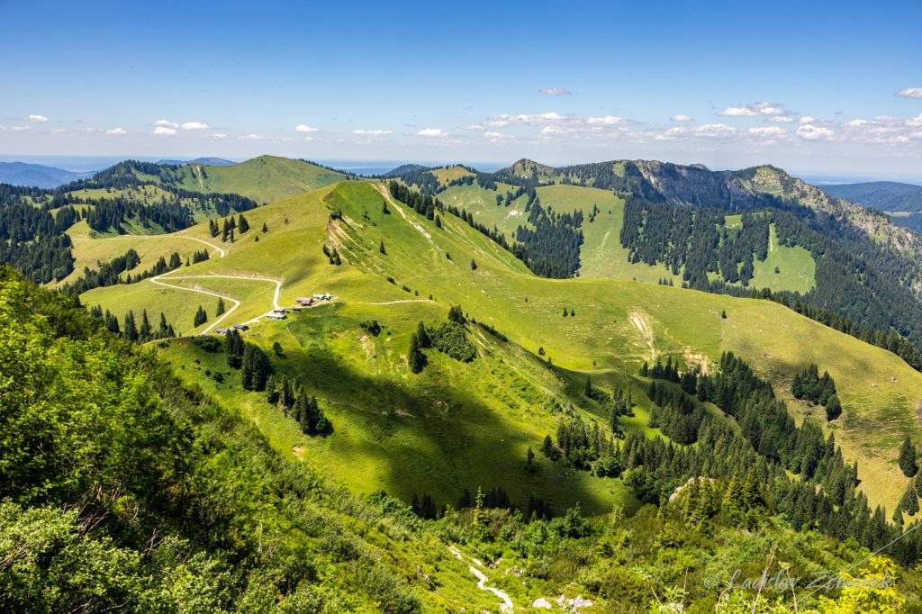 V&yacute;hled na krajinu v okol&iacute; Tegernseer H&uuml;tte