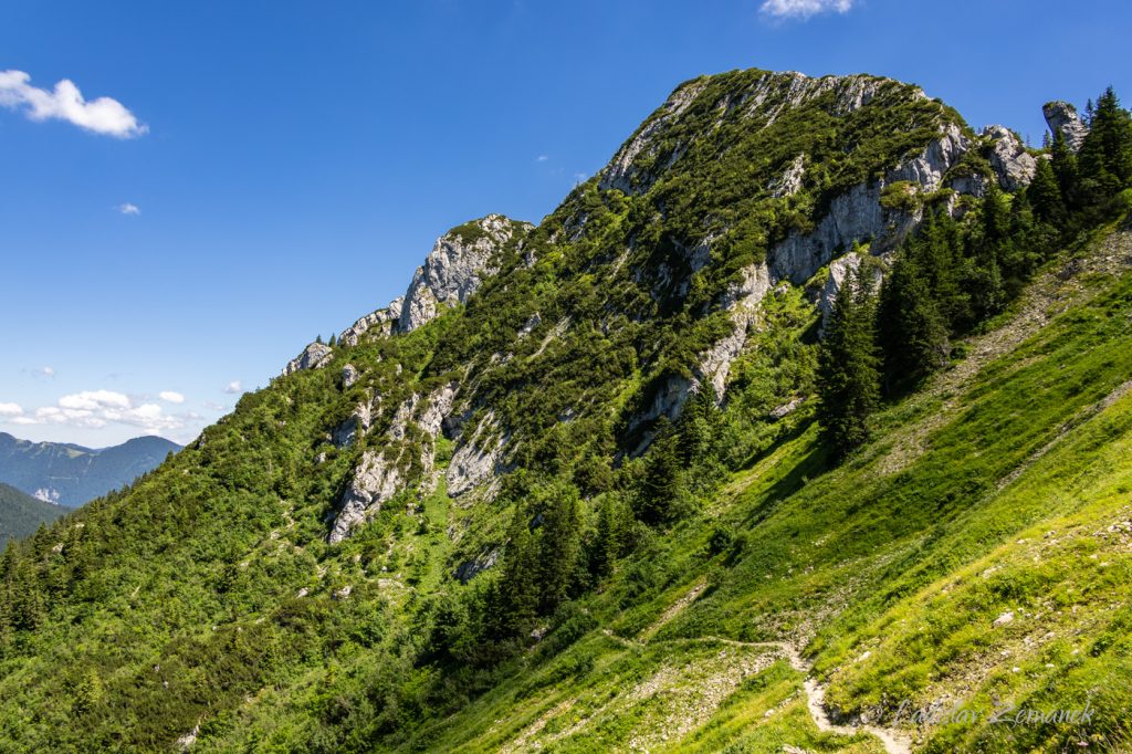 V&yacute;hled na krajinu v okol&iacute; Tegernseer H&uuml;tte
