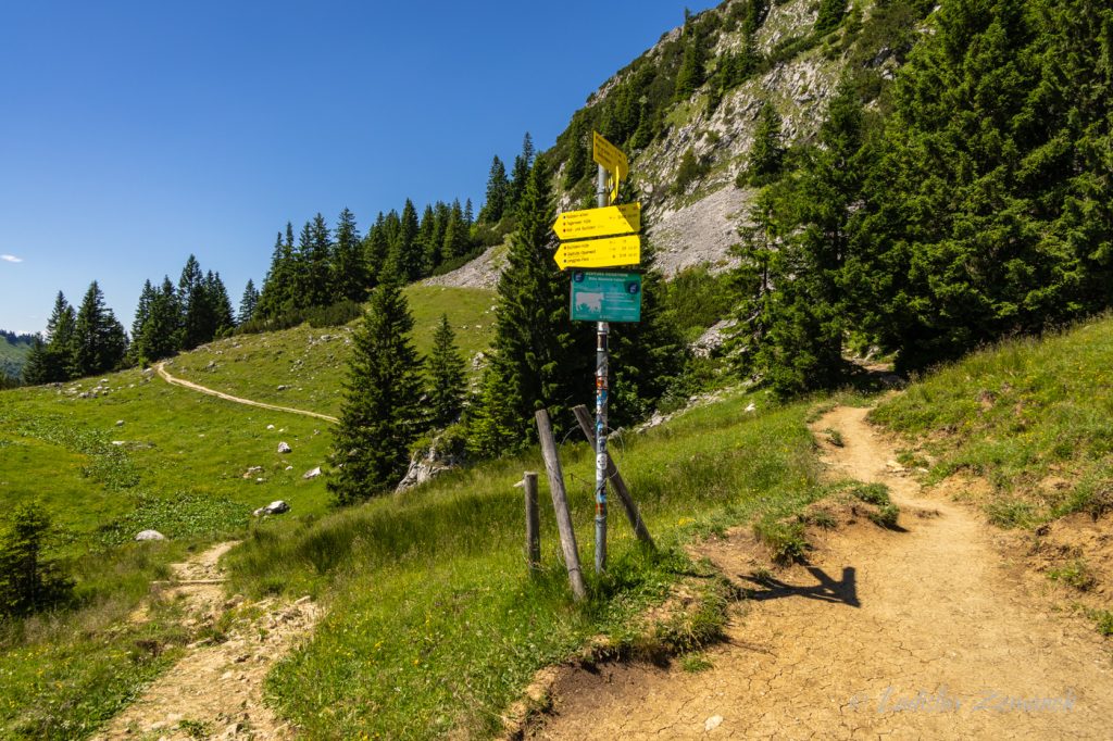 rozcestn&iacute;k pod Tegernseer H&uuml;tte