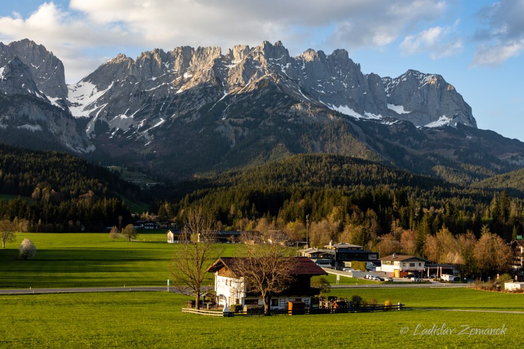 Wilder Kaiser před z&aacute;padem slunce