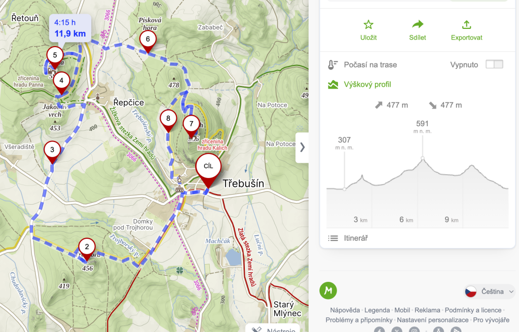 mapa-trojhora-panna-kalich mapa-trojhora-panna-kalich